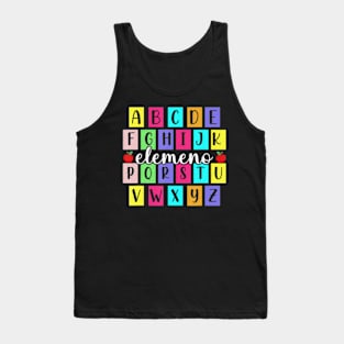 Abc Elemeno Kindergarten Teacher Cute Back To School Tank Top